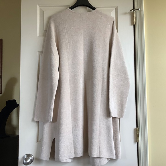 Barefoot Dreams Cozy Chic Ultra Lite Wide Collar Jacket Sand Dollar SZ XL - Picture 10 of 16